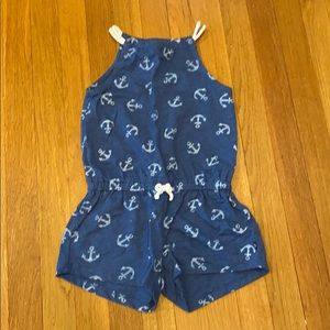 Girls’ Nautica nautical romper. Size 6x.